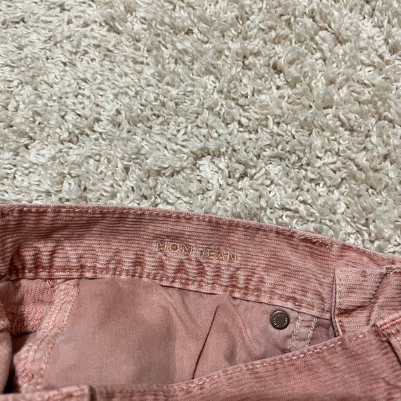 American Eagle 4 Regular Pink Corduroy Super Stretch High Rise Mom Jeans - Picture 6 of 7